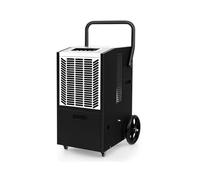 RELAX4LIFE Deumidificatore Commerciale 66L/giorno, Adatto fino a 418㎡, Deumidificatore Portatile, Timer 24H, Pratiche Ruote e Maniglie, per Cantine, Magazzini, Fabbriche (Bianco | 66L/Giorno)