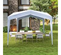 RELAX4LIFE Gazebo da Giardino 3 x 3 m, Tenda Pop-up Impermeabile con Struttura in Metallo, 4 Corde Antivento e 8 Picchetti da Terra, Altezza Regolabile, Tenda da Campeggio Portatile con Borsa su Ruote