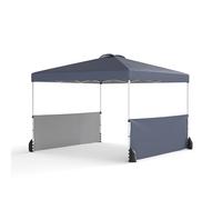 RELAX4LIFE Gazebo da Giardino 3x3 m, con 3 Altezze Regolabili, Pareti Laterali, Pieghevole e Portatile con Borsa a Ruote, 8 Picchetti, 4 Ancoraggi, 4 Corde, per Spiaggia, Festa (GRIGIO)