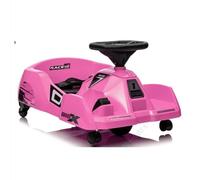 RELAX4LIFE Kart Elettrico 12V con Mop Rimovibile, Telecomando, Clacson, Musica e Connessione Wireless, per Bambini 2-5 Anni (ROSA)