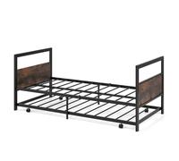 RELAX4LIFE Letto Divano Estraibile con Ruote, 200 x 90 cm, Divano Letto Salvaspazio con Gambe Pieghevoli per Soggiorno e Camera, Portata Fino a 220KG
