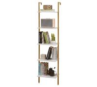 RELAX4LIFE Libreria Scaffale a Scala a 5 Ripiani, Scaffale Portaoggetti Salvaspazio per Soggiorno, Camera da Letto, Cucina e Studio, 43 x 30 x 178 cm