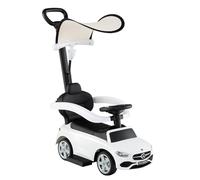 RELAX4LIFE Macchinina a Spinta 3-in-1 per Bambini, Auto a Pedali con Tettuccio Regolabile, Spazio di Stoccaggio Sotto Sedile, Giocattolo da Passeggio con Suoni Realistici, 18-36 Mesi (BIANCO)