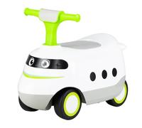 RELAX4LIFE Macchinina Cavalcabile per Bambini, con Suono di Treno in Corsa e Vano Portaoggetti Nascosto Sotto il Sedile, 1 anno+