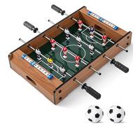 RELAX4LIFE Mini Calcio Balilla con 4 Aste, Segnapunti e 2 Palline, per Bambini e Adulti, per Feste (Modello 1)