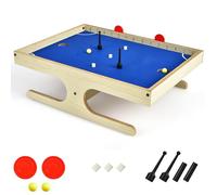 RELAX4LIFE Mini Calcio Balilla da Tavolo per 2 Bambini con 2 Marcatori, 2 Palle, 3 Magneti per Biscotti e 2 Set di Maniglie Magnetiche, 45 x 33,5 x 14 cm