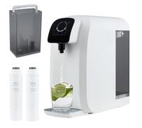 RELAX4LIFE Purificatore d'Acqua a Osmosi Inversa da Banco, Distributore con Filtrazione a 5 Stadi, UV, Rapporto 4:1 Acqua Pura/Scarto, 4 Volumi Regolabili, Sistema di Filtrazione Portatile