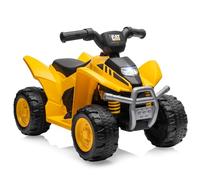 RELAX4LIFE Quad Elettrico per Bambini con Licenza CAT 6V, a 4 Ruote per Bambini Alimentato a Batteria con Fari LED, Effetto Sonoro di Avviamento, Clacson, Guida,da 18 a 36 Mesi