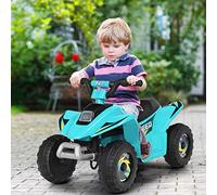 RELAX4LIFE Quad Elettrico per Bambini da Spiaggia 6 V 4,5 AH 22W, Portata 30 kg, 3 Anni+,Tempo di Ricarica: 8-12 ore, Tempo di Utilizzo: 40 Minuti (BLU)