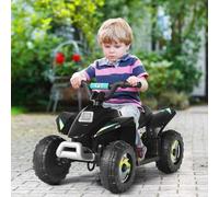 RELAX4LIFE Quad Elettrico per Bambini da Spiaggia 6 V 4,5 AH 22W, Portata 30 kg, 3 Anni+,Tempo di Ricarica: 8-12 ore, Tempo di Utilizzo: 40 Minuti (NERO)