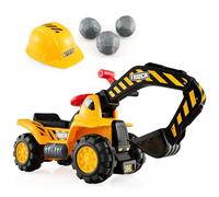 RELAX4LIFE Ruspa Giocattolo Cavalcabile per Bambini, Escavatore di Sabbia da Gioco per Bambini da 3-5 Anni, Giocattolo Macchina Escavatore con Braccio Movibile ed Accessori (MODELLO 5)