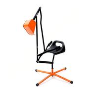 RELAX4LIFE Ruspa Giocattolo Escavatore Cavalcabile per Sabbiera con Sedile in metallo, Girevole a 360° e 4 Ruote, 3 Anni+ (2 -ARRANCIONE)