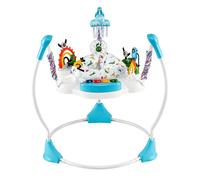 RELAX4LIFE Saltatore per Bambini, Centro Attività con 6 Giocattoli Interattivi, Luci e Musica, Altezza Regolabile su 3 Livelli e Tavolo da Gioco Girevole, Girello per Bambini da 6+ Mesi (BLU)