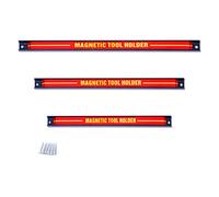 RELAX4LIFE Set di 3 Portautensili Magnetici da Parete, Supporto per Attrezzi, Coltelli e Cacciaviti da Muro, Forte Capacità di Carico, Salvaspazio per Cucina, Bagno Garage e Magazzino