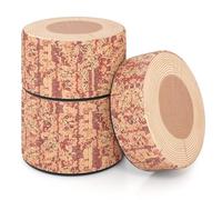 RELAX4LIFE Set di 3 Sgabelli Tronco d'Albero per Bambini, Impilabili e con Base Antiscivolo, Cuscini Morbidi in 3 Altezze Diverse, Stampa Legno Realistica, Sedie per Asilo, Scuola, Casa (Legno)