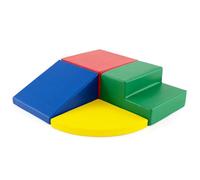 RELAX4LIFE Set di 4 Blocchi da Costruzione in in PU e EPE per Bambini, Set da Gioco Educativo per Arrampicarsi e Gattonare, Forme Diverse, per Casa e Asilo Nido (COLORATO)