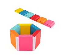 RELAX4LIFE Set di Moduli di Motricità da 6 Pezzi, Blocchi di Costruzione in Schiuma con Fodere Impermeabili, per Bambini da 1 Anno in Su