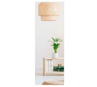 RELAX4LIFE Specchio da Parete 110 x 38 cm, a Figura Intera per Camara da Letto, Rettangolare con Pellicola Antideflagrante, Senza Cornice, Bianco