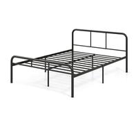 RELAX4LIFE Struttura Letto Matrimoniale, Telaio in Metallo Moderno con Testiera e Pediera, 12 Doghe Metalliche Robuste, Spazio sotto Letto, Silenziosa, Senza Box Spring, Max 300KG (190x140cm)