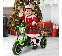 RELAX4LIFE Triciclo per Bambini da 3+ Anni, Stile Corsa con Maniglie Facili da Impugnare e Pedali Antiscivolo, Gioco a 3 Ruote per Bambini per Interni ed Esterni (VERDE)