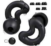 RelaxCharm Tappi Orecchie Dormire Antirumore NRR49dB - Inserti auricolari in silicone ultra morbidi e riutilizzabili per bloccare il russare nel sonno - 10 inserti auricolari in XS/S/M/L/Doppio strato