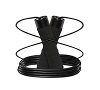 Relaxday Corda da Salto, Corda Professionale con Cuscinetti a Sfera, Manici con Pesi Extra, per Adulti, Box, Nero