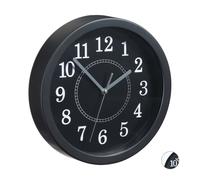 Relaxdays 10 Orologi da parete rotondi 20 cm nero