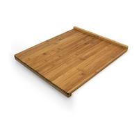 Relaxdays 10018882 Tagliere con Bordo Reversibile, Legno di bambù, 2.5 X 38 X 4