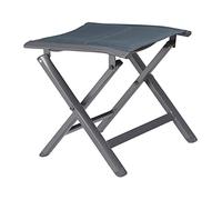 Relaxdays 10020935_139 Sgabello Pieghevole per Giardino, Campeggio, Imbottito, Alluminio, HxLxP 41x48x41 cm, Antracite