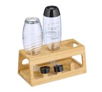 Portabottiglie Sodastream Scolapasta Asciugare Bottiglie 3 Borracce Tappi Bambù