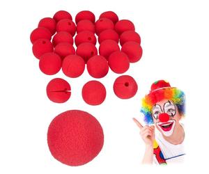 Relaxdays 100x Nasi rossi da clown