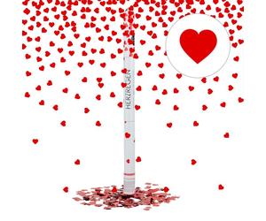 Relaxdays 10x cannone sparacoriandoli 80 cm cuore