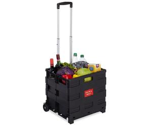Relaxdays 10x Carrello portaspesa pieghevole 35 kg