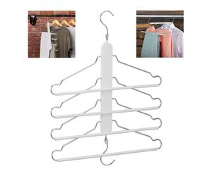 Relaxdays 10x gruccia multipla bianca