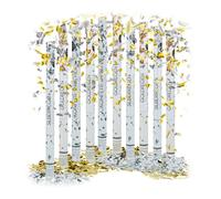 Relaxdays 10x sparacoriandoli 80 cm oro e argento