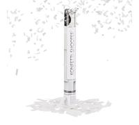 Relaxdays 10x Sparacoriandoli, Coriandoli in Carta, Party Popper da 40 cm, Effetto H 6-8 m, Matrimoni, Lauree, Party, Bianco