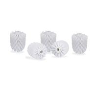 Relaxdays 10x Spazzole per Scopino da Bagno, Ciuffo di Ricambio Spazzolone WC, Filetto 9, 12mm Diametro 7 cm, Bianco