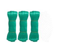 Relaxdays 10x4 m Set da 3 Reti Anti Uccelli di Protezione Orto, Maglia 20x20mm, Telo Copri Piante da Giardino, Verde