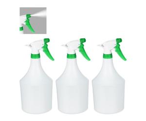 Relaxdays 12x Bottiglie spray in plastica verde 1L