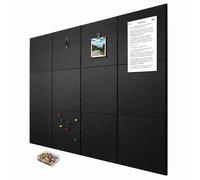 Relaxdays 12x pannelli feltro adesivi