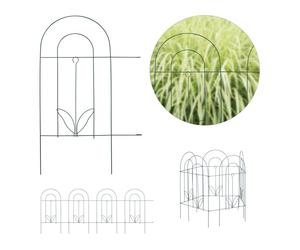 Relaxdays 15x bordure alte recinzione da giardino