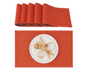 Relaxdays 18x tovagliette rosse da tavola