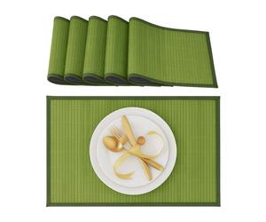 Relaxdays 18x tovagliette verdi da tavola