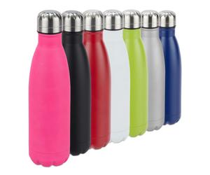 Relaxdays 2 Bottiglie termiche acciaio inox rosa