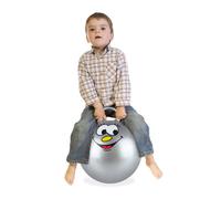 Relaxdays 2 palloni saltanti grigi per bambini