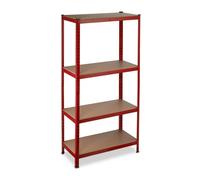 Relaxdays 2 scaffali pesanti 150 cm rossi