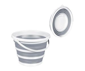 Relaxdays 2 secchi pieghevoli 10 litri