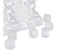 Relaxdays Reusable Ice Cubes Pack of 24 Cubetti XXL da Ghiaccio Riutilizzabili, Set da 24, Refrigerante in Plastica, per Bevande, Feste, Trasparenti, unità