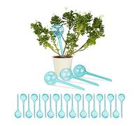 Relaxdays 24x Set di Sfere per Irrigazione, Dosatori d’Acqua per Piante da Vaso, Durata 2 Settimane, in Plastica, Celeste