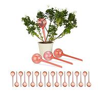 Relaxdays 24x Set di Sfere per Irrigazione, Dosatori d’Acqua per Piante da Vaso, Durata 2 Settimane, in Plastica, Rosso
